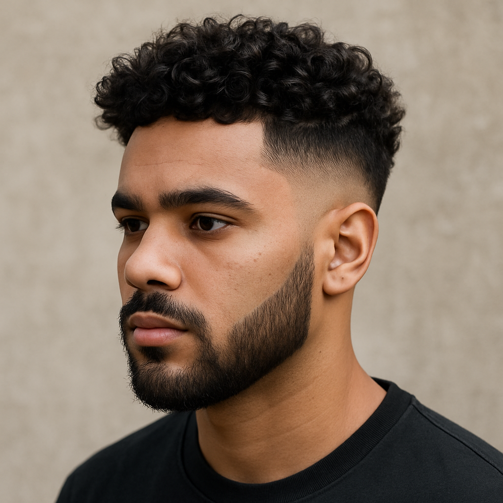 Drop fade for curly hair