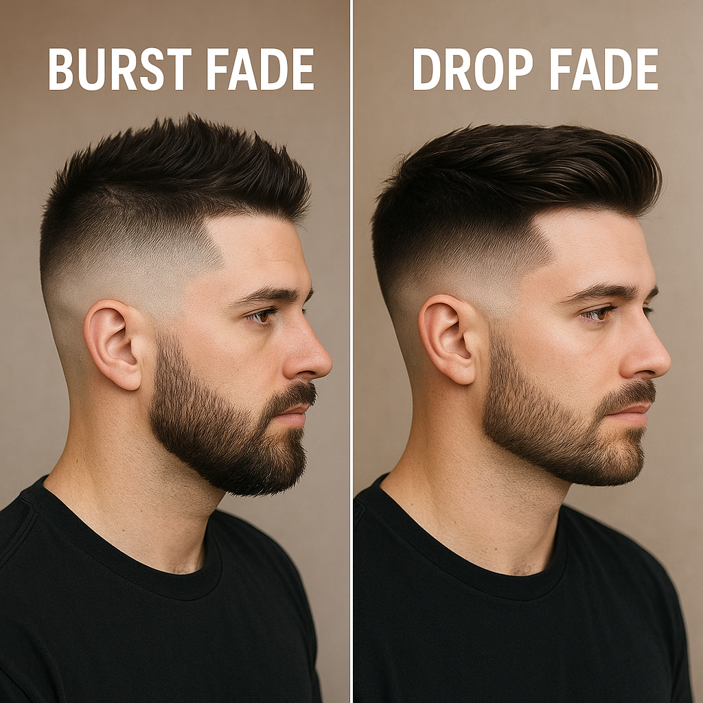 Burst Fade vs Drop Fade Haircut: Which One Should You Choose Burst fade vs drop fade haircut