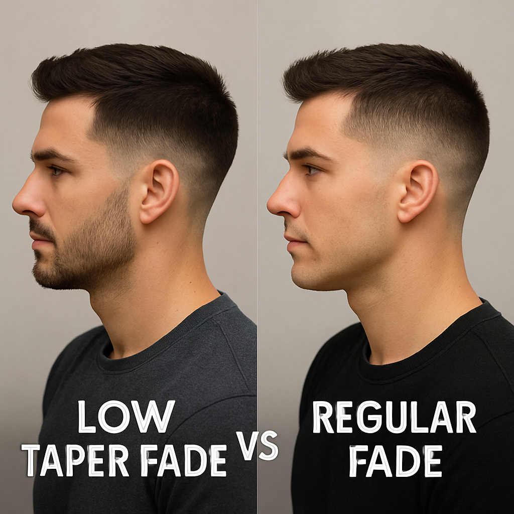 Low taper fade vs regular fade
